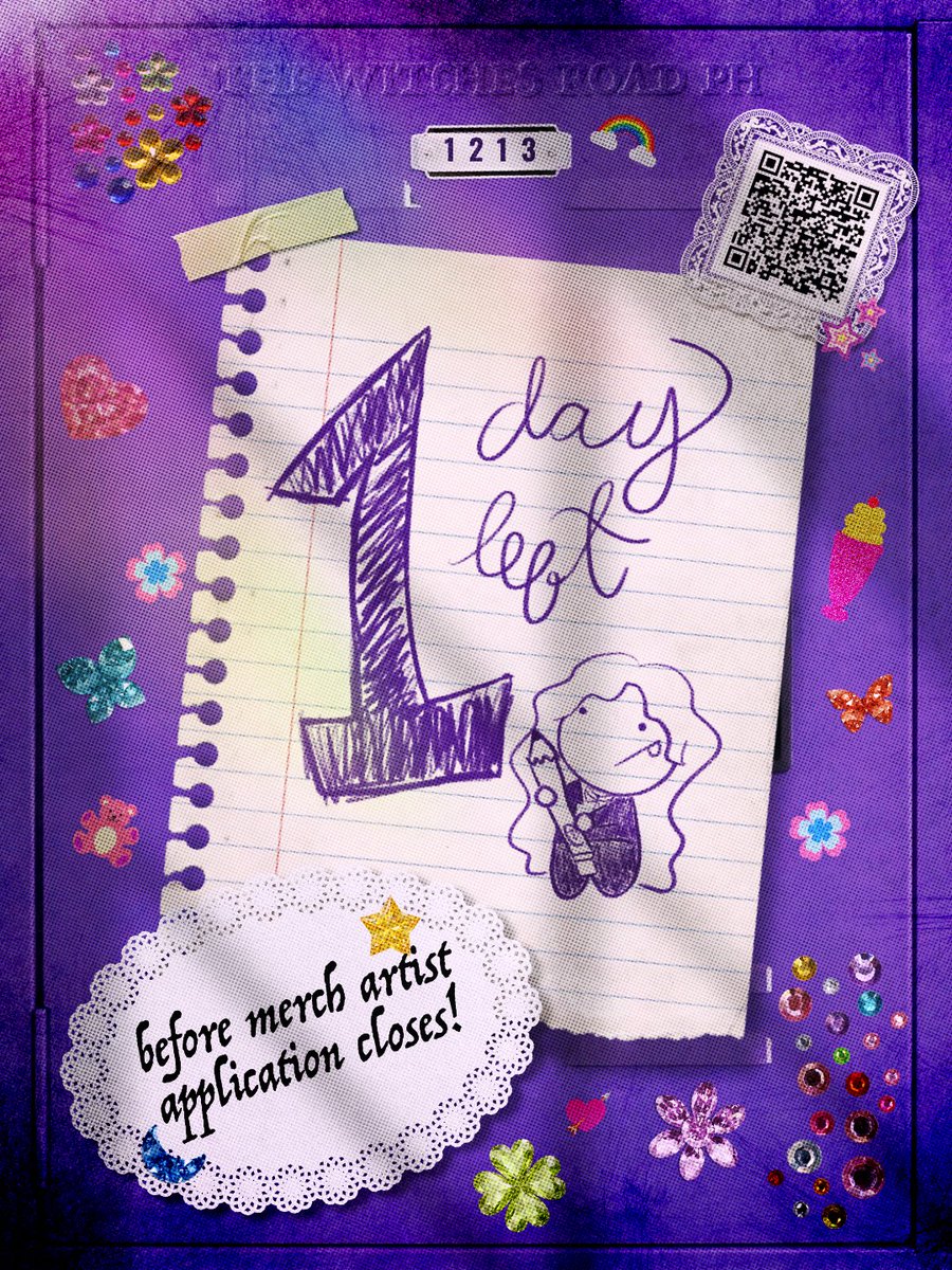 witchesroadph's tweet photo. ✦ One day left to apply for our merch artist team!

Goodies and perks await our chosen artists, so don’t miss your chance to join us on the road. Artists from all fandoms are welcome, as long as you’re willing to draw our witches! ⋆✴︎˚｡⋆

https://t.co/AxVR5V38AN https://t.co/75ShwrFf1z