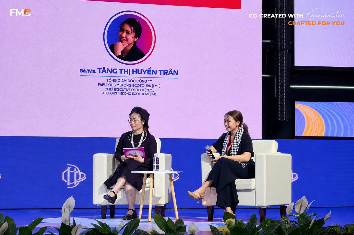Steefyee's tweet photo. FME Travel CEO shared how sustainable tourism preserves local values, empowers communities, and brings Đồng Tháp and Mekong Delta stories to wider domestic and international markets at ITE HCMC 2026. https://t.co/ZrUCi5cRwR