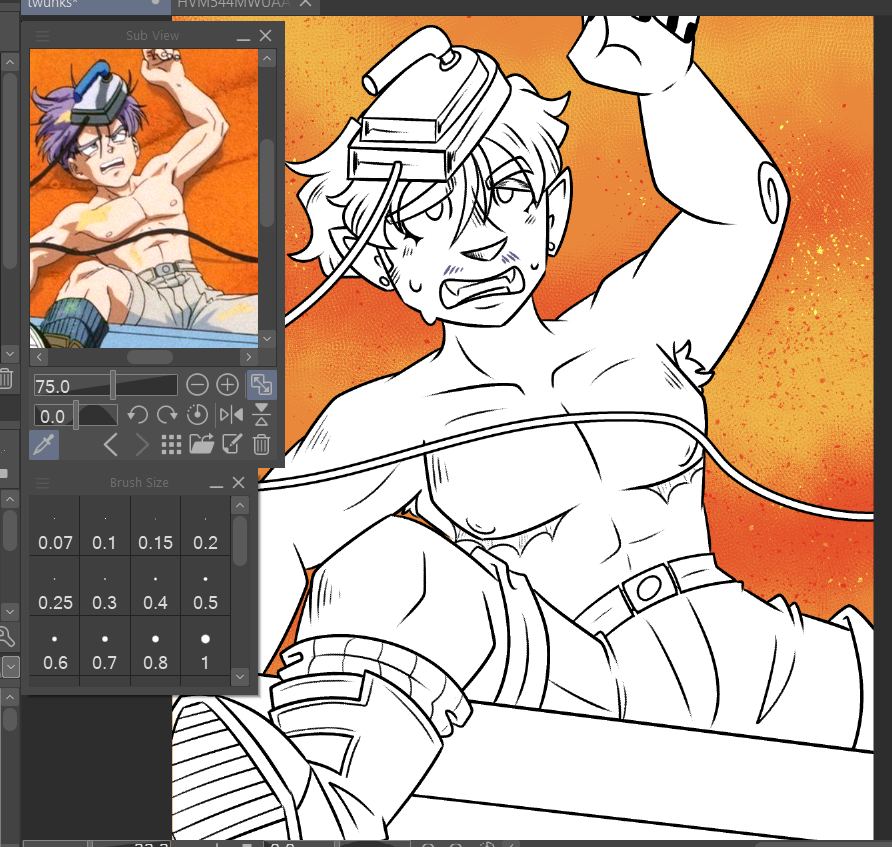 M_O_THS's tweet photo. wip redraw of that one Trunks screenshot https://t.co/wQwwICxMvM