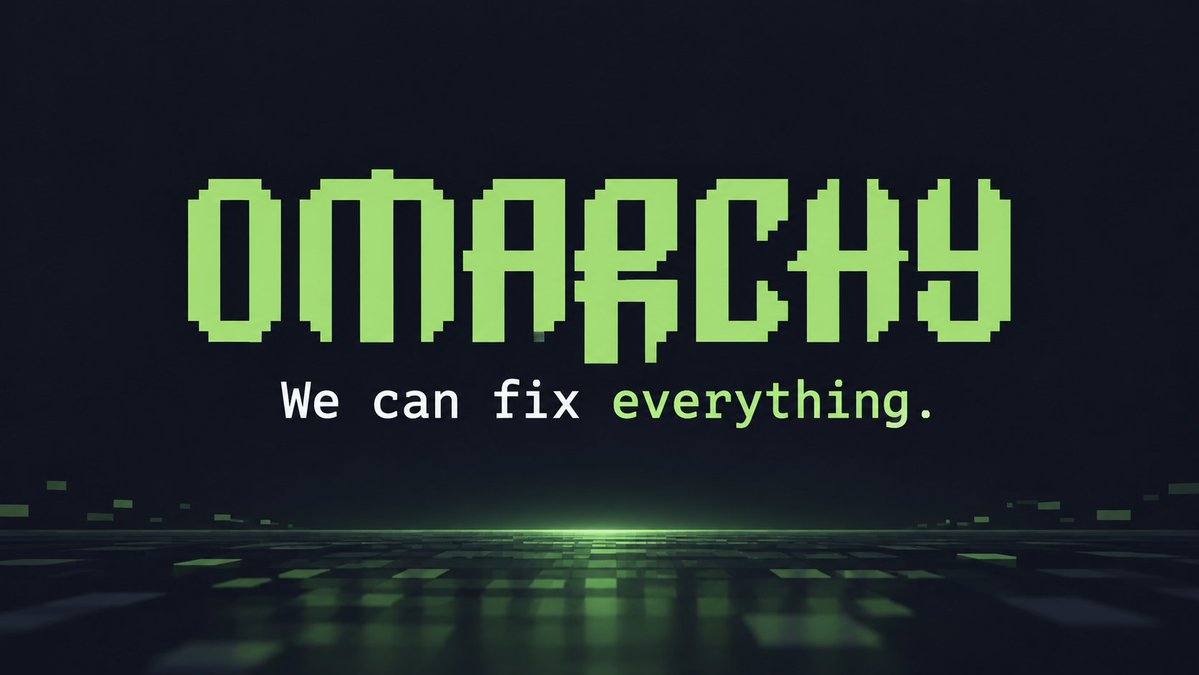 mark_k's tweet photo. "We can fix everything."

This has become one of the mottos of @Omarchy, and it represents a fundamental shift in how we think about our operating systems.

On Windows and macOS, we're used to countless papercuts, annoying bugs, and downright idiotic design decisions. Most of the time, there's nothing we can do about them. We find workarounds and eventually learn to live with the frustration.

Omarchy changes that. If something annoys you, FIX IT! Your OS should adapt to you, not the other way around.

And thanks to AI coding agents, you don't even need to be an experienced developer anymore. Anyone can make these changes.

Once you get used to fixing things instead of putting up with them, it's hard to go back.
