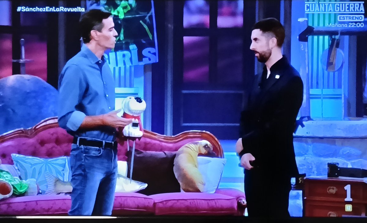 Jaime_Lopez1996's tweet photo. Mi presidente @sanchezcastejon en @LaRevuelta_TVE 

#SánchezEnLaRevuelta https://t.co/7ROJCAQFdV
