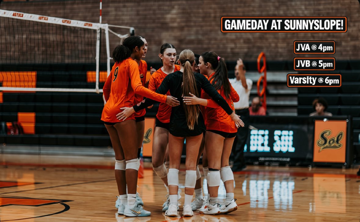 CoronaDelSolVB's tweet photo. Game Day as we travel to Sunnyslope!
ππ#AztecVball
βοΈ vs Vikings
π Sunnyslope
β° 4, 5, 6pm
π https://t.co/PKJfJ74Igy
Come out and pack their gym!
#letsgoaztecs #bleedorange #aztecvball https://t.co/YDaKul0DRb