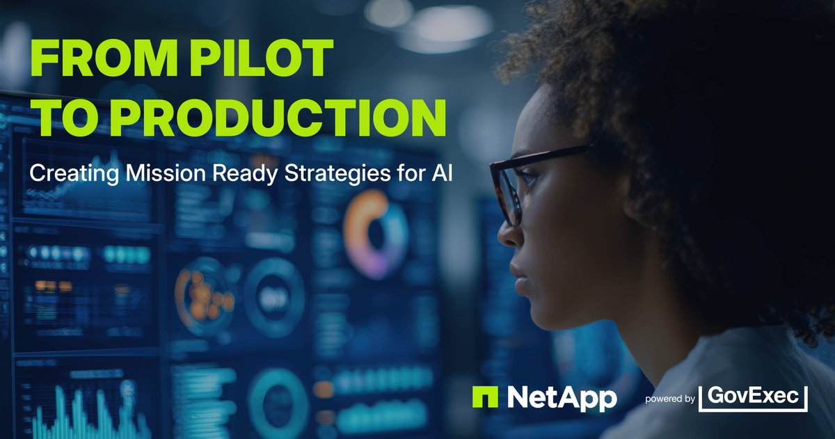 GovExecEvents's tweet photo. Upcoming Virtual Event | Tune In on 10/29

🖥️ From Pilot to Production: Creating Mission Ready Strategies for AI 
🔎 Explore how agencies can build mission-ready AI strategies that go the distance 
👉 Register Today! https://t.co/W1DmGZmZCO https://t.co/Qnalrxd2A0