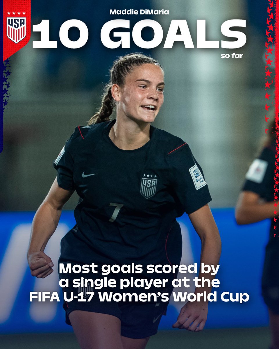 USYNT's tweet photo. Record Breaker: Maddie DiMaria 🔥 https://t.co/O0REVzm3On