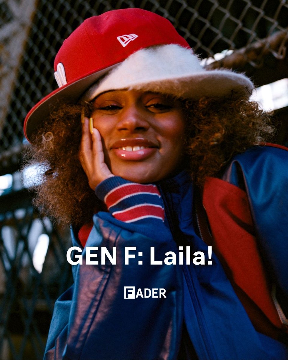 thefader's tweet photo. Laila's genius gets better with age.

Meet our latest GEN F star: the 20-year old Brooklyn singer, songwriter and producer, Laila! (@geniuzbaby) After a breakout year in 2024, she fell in love, went in the studio with SZA, and found some "shit to say."

In 2024, Laila! released her self-produced debut album, 'Gap Year,' which had her uber-viral single “Problem," Then came whirlwind touring, opening with Kali Uchis and Mariah The Scientist. On October 23, Laila! releases her sophomore offering, 'We'll Never Be This Young Again,' a 12-track document of her life over the past two years. Filled with electric guitar riffs, laughter, flirty banter, ‘90s R&B interpolations, and mid-track production switch ups, it’s a time capsule of her youth.

Read Laila!'s full GEN F profile here: 

https://t.co/A76WWRx2Zv