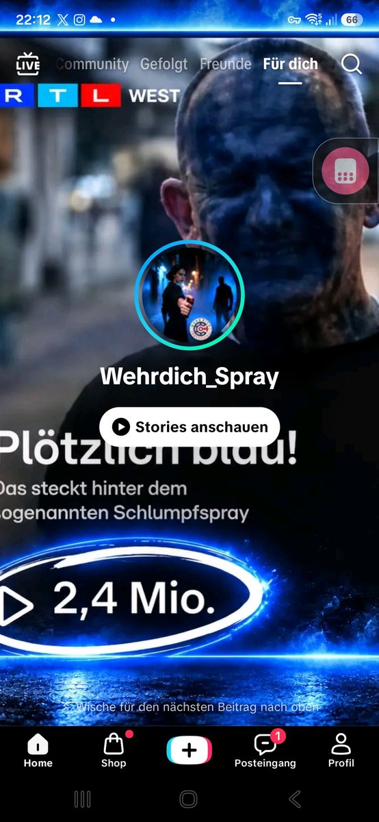 MikeGeorg's tweet photo. Ein Jahr harte Arbeit an unserem Produkt @WehrdichSpray und @RTLWEST  fährt mit ihrem Beitrag  neue Rekorde auf @tiktok_us  ein. https://t.co/k98OX87qj9