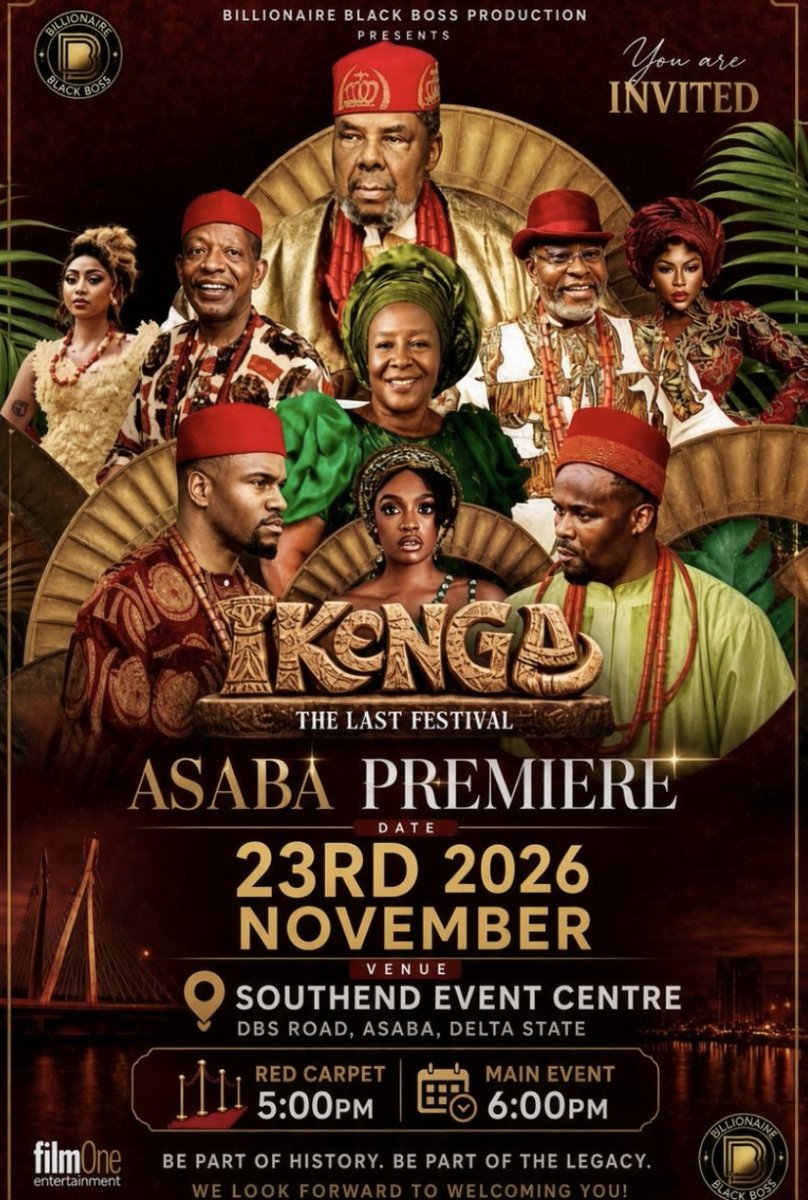 joseph_atayo's tweet photo. IKENGA THE LAST FESTIVAL, is a major 2026 Nollywood cultural epic that has become a genuine box-office phenomenal... Go watch. https://t.co/Ea6IxGjyOy