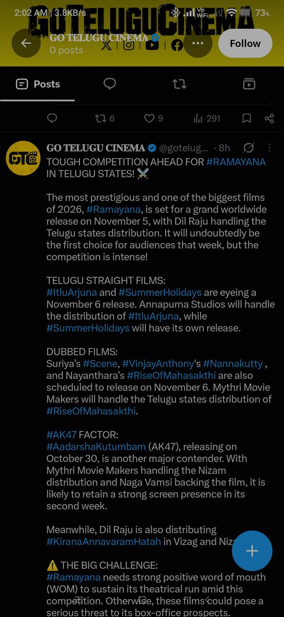 the_I_conqueror's tweet photo. @gotelugucinema What are u doing dude !!!
Just look at your profile you are being so diplomatic, I mean choose a path and try to stick on it why are you going left and right, shame on you page 🤡 https://t.co/nzQLWWJYNT