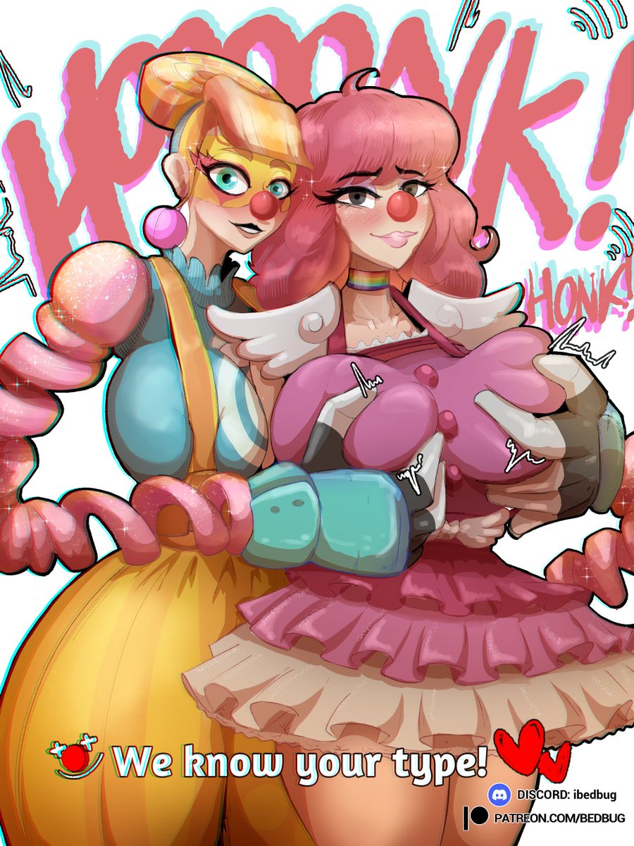 IBedbug_'s tweet photo. Lola Pop and Geiru Toneido commission (tits are baloons 🎈) https://t.co/Mdo5ZQHOFX