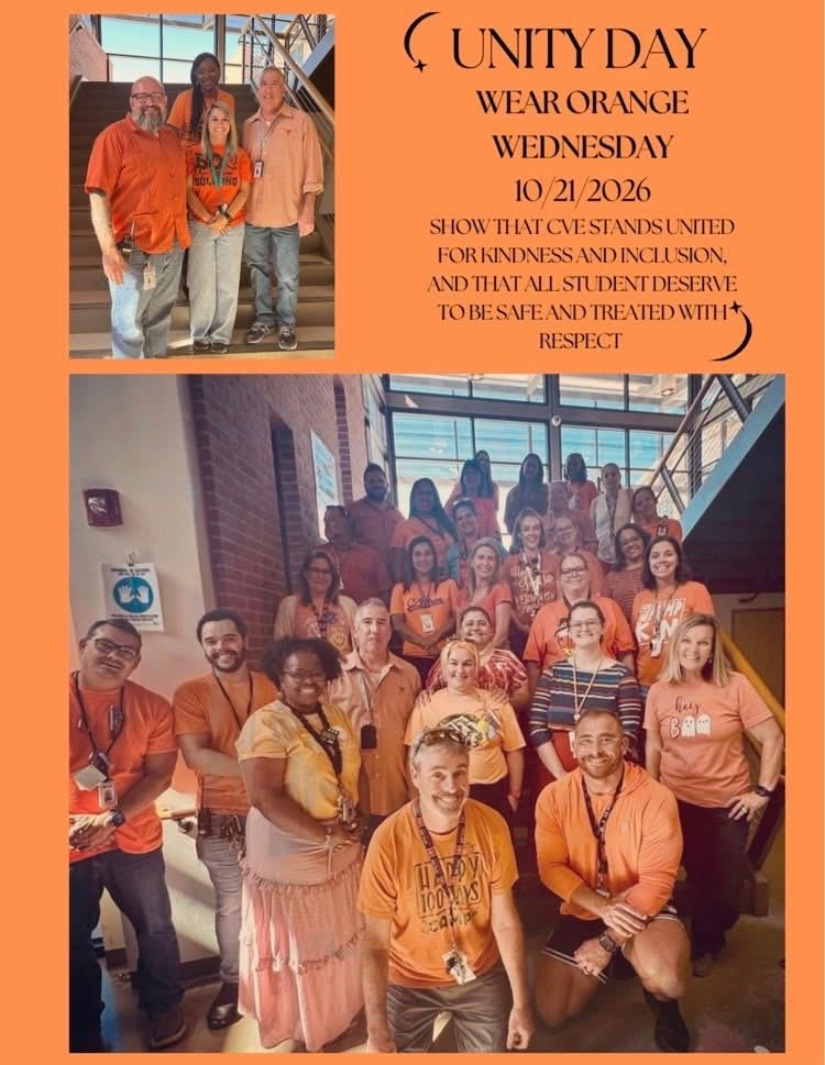 SamDockery's tweet photo. πΎππ Yesterday, our CVE Tigers celebrated Unity Day! At Cibolo Valley Elementary, everyone belongs, every voice matters, and kindness makes us stronger. Together, we stand against bullying!
Different Together. United as Tigers! π―ππ
#UnityDay #CVE #TigerPride #KindnessMatters https://t.co/2iGDqRV79E