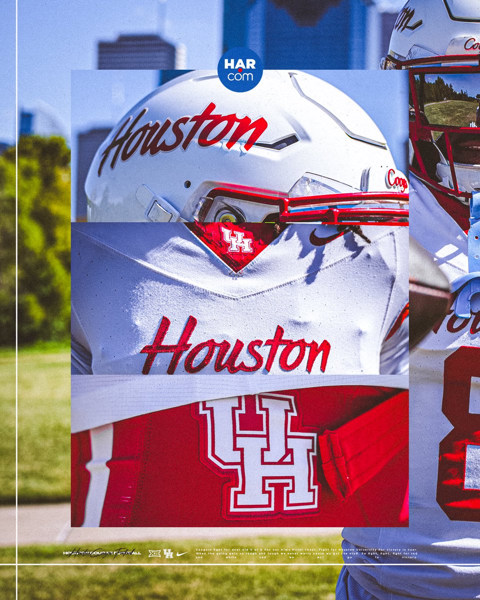 UHCougarFB's tweet photo. Game 8️⃣ combo⚪️⚪️🔴

#BuiltByHouston x #GoCoogs https://t.co/iDJxp5baCr