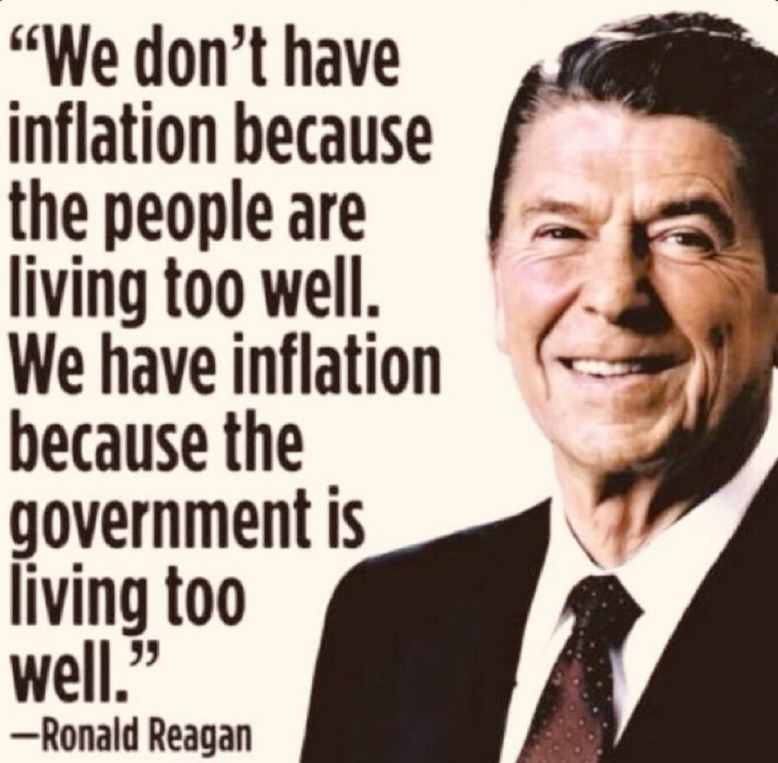 ProudElephant's tweet photo. President Reagan said it best 🔥 https://t.co/MSNhNLZxY0