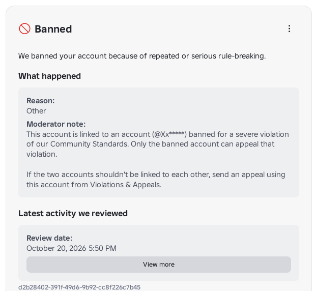 Neutralist38358's tweet photo. Me and my sister got enforcement banned two days ago. My user is "nneutralistt", I wanted to bring attention to this because I have used this account for probably over 5 years and I've spent countless time and money on it
#ROBLOX #robloxbanwave @Roblox @DavidBaszucki  @KreekCraft https://t.co/7NOxtqF79b