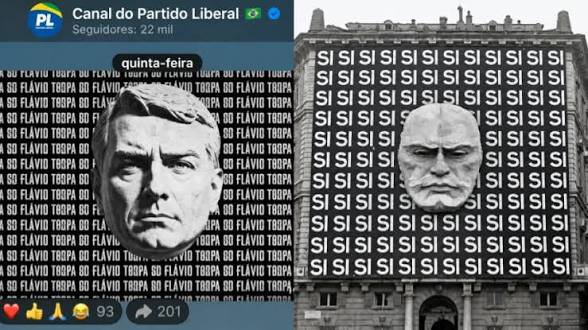 overdosenatural's tweet photo. @ATLASITOS Você se inspirou nessas campanhas de extrema direita? Quem fez essa imagem pensou bem em associar essa estética com um deputado lgbt de esquerda? https://t.co/DW8S41mzFj
