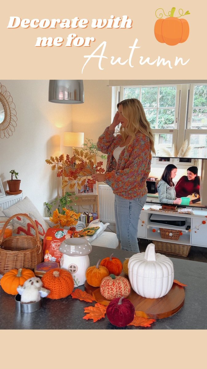 HadlebcCopelNwg's tweet photo. Decorate for autumn with me. My favourite season is here: pumpkins, cosy jumpers and a Gilmore Girls rewatch. https://t.co/o7lMdew5Pg