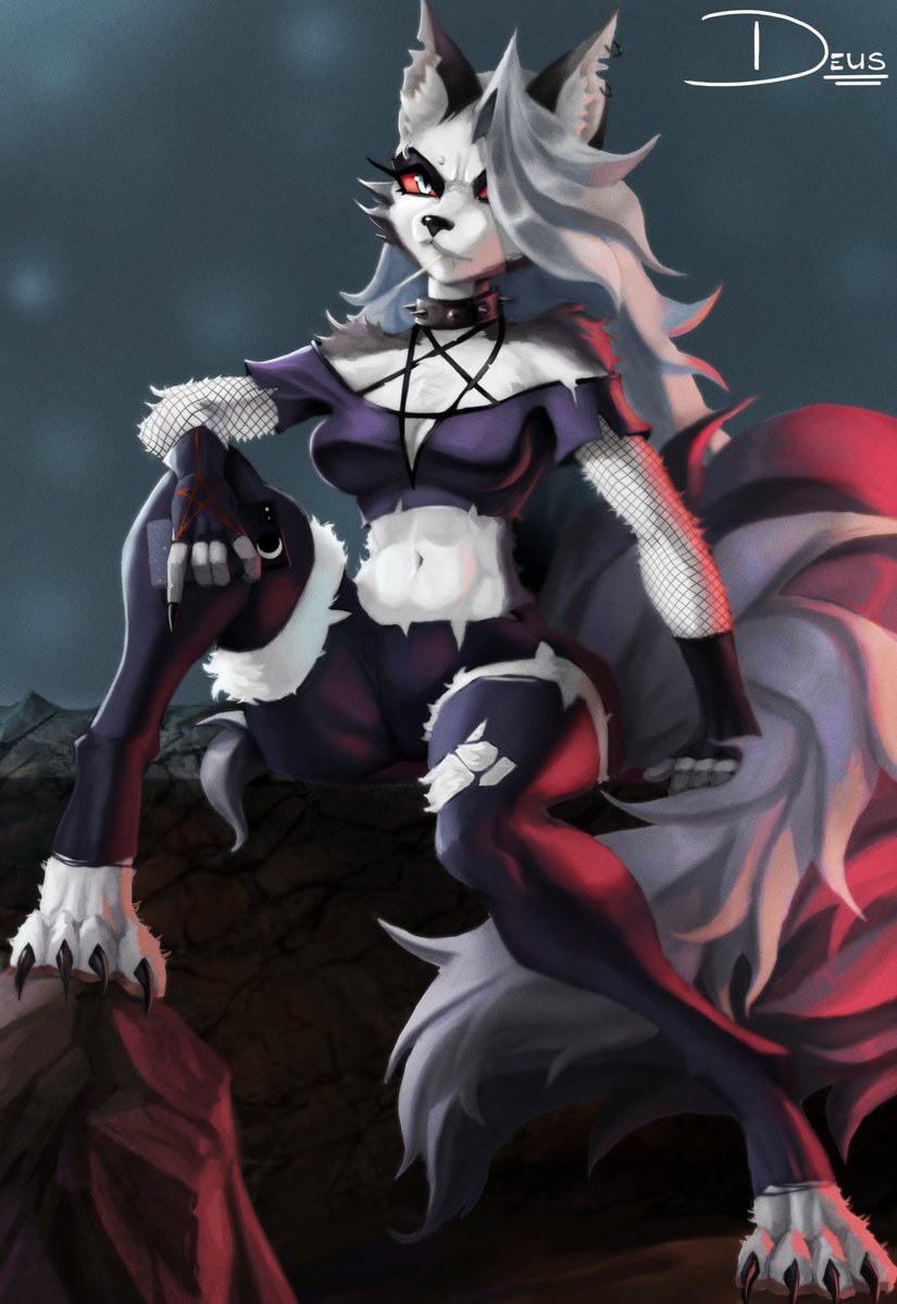 DeusVulpesX's tweet photo. Loona....again XD
I need to do more of these kinds of illustrations tbh #furry #HelluvaBoss #Loona https://t.co/mrfR1YtoTu