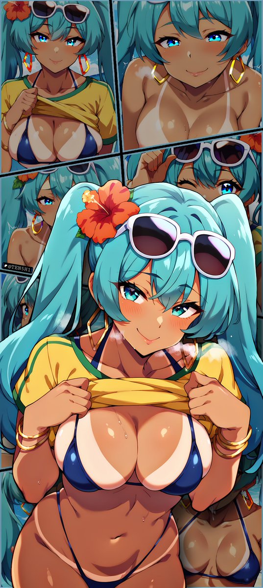 _TEN5H1's tweet photo. Brazilian Miku
#BrazilianMiku #HatsuneMiku #Miku #Fanart #NSFW #NSFWArt #Vocaloid #animegirl #animeart #animeedits https://t.co/SqT2GGAvNj