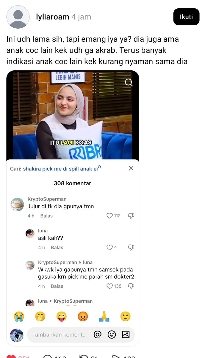 alayy's tweet photo. gila geleng" banget ngeliat beginian, Indonesia ni beneran parah ya ada anak cerdas malah getol ngehujatnya. apalagi ini Shakira tuh udah COC S1 gila masih aja ada yang ngehate, mana bahasanya kayak bocah SD gapunya temen gapunya temen aneh bangett https://t.co/BuPsTOqhNh