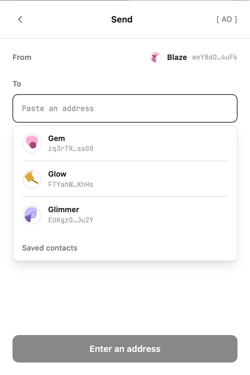 gleam_wallet's tweet photo. Better sending UX in the next release https://t.co/qKboCcOP1a
