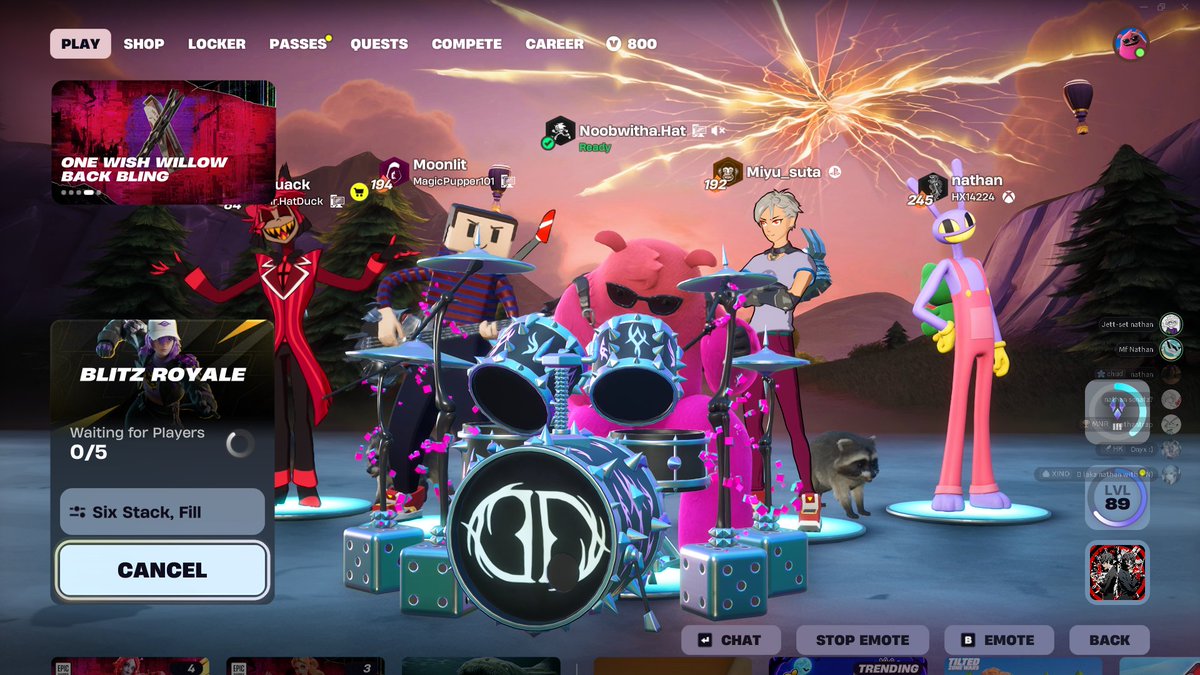 tolucavampire's tweet photo. They're calling it the worst fortnite lobby in history https://t.co/b6B23uJdzZ