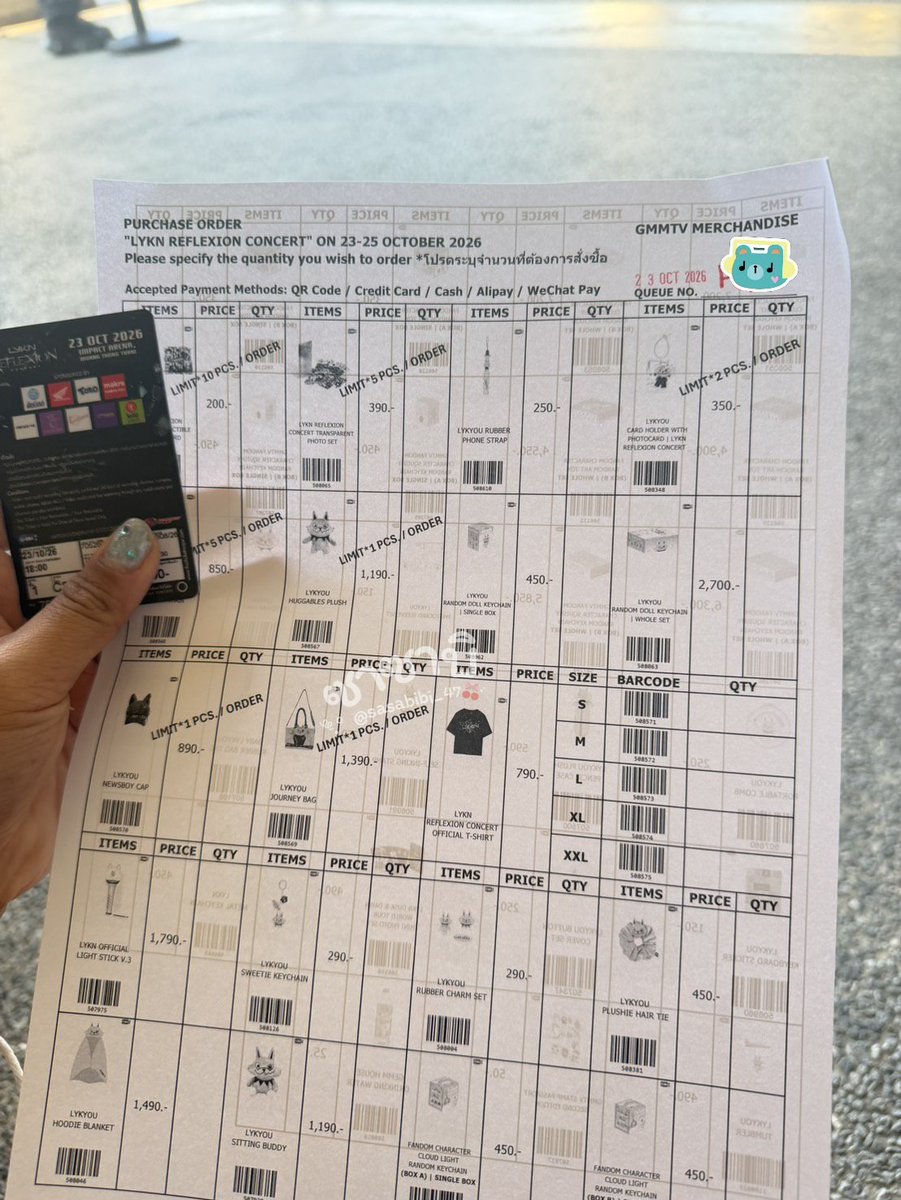 sasabi_47's tweet photo. รับหิ้ววันที่23 รอบ walk in คิว 13x /บัตร fast lane 🐺
- Random / Photo set + 50/ea
- ตกต / หมวก + 100/ea
- อย่างอื่น 30
🛵ส่งเหมาๆ 45 /ตกต 70
🏖️นัดรับ24 ช่วงเช้า
สนใจสอบถาม DM
#LYKNReflexionConcert
#ตลาดนัดlykn
#ตลาดนัดgmmtv
#sabiupdate https://t.co/9ttNSRbL2m