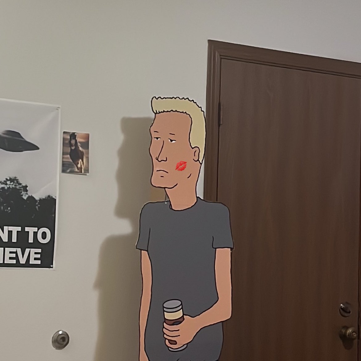 pencilskirt2_'s tweet photo. I give boomhauer a kiss on the cheek before I go out sometimes https://t.co/7sXYZPV6ZY