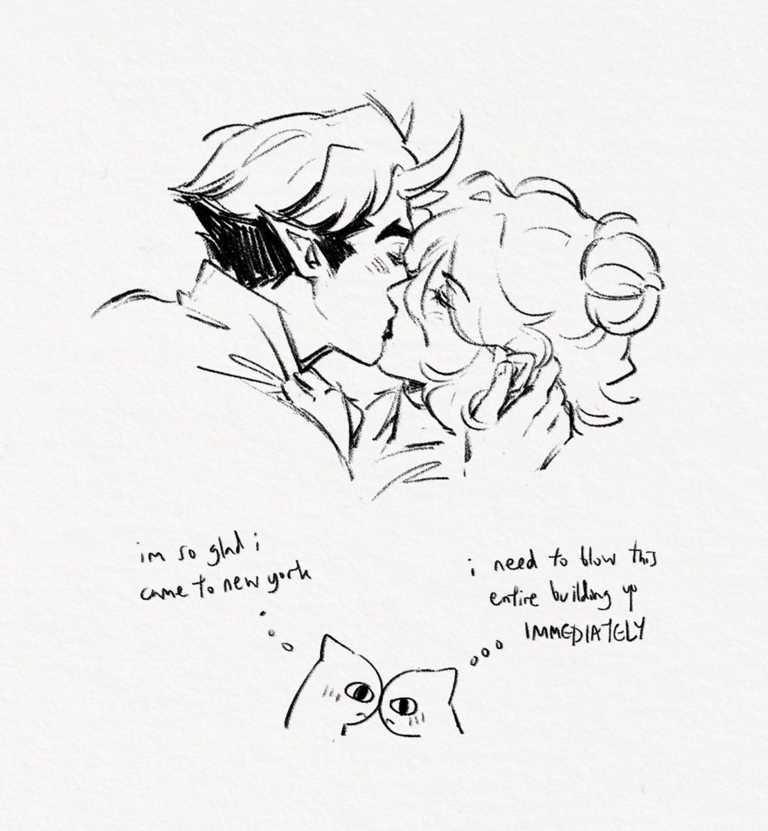 chell_min_says's tweet photo. "goldengraves... first kiss perhaps" -> i doodled this a while ago but couldn't figure out what else to add to it HAHA https://t.co/ywIG9FmiSU https://t.co/fYYalgB22k