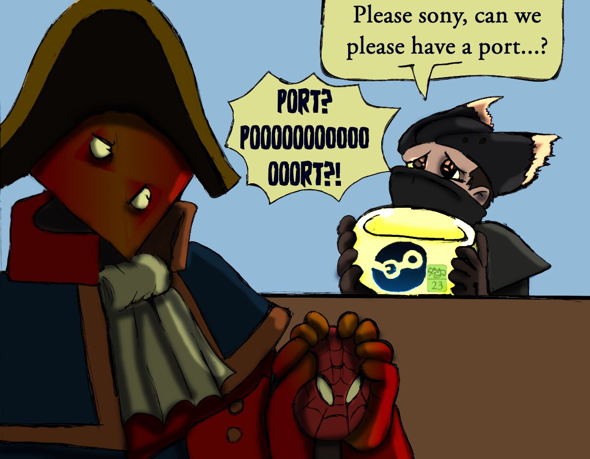 minespatchart's tweet photo. [old art]Sony gatekeeping
#ブラッドボーン #フロムソフトウェア #bloodborne  #soulsborne #fromsoftware  #soulsbornecommunity #videogameart #minespatch #noaiused #humanart https://t.co/1zl1K56DtL