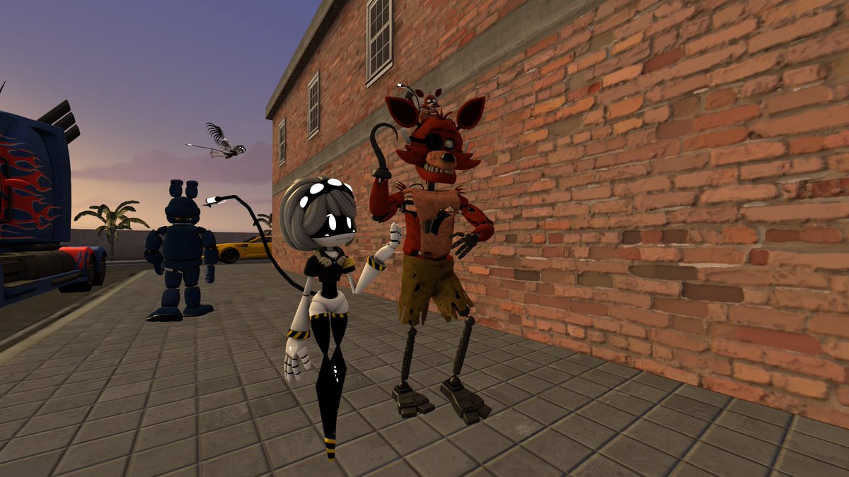 foxy_Rr1's tweet photo. walking through the city :) #SerialDesignationV #mdtwt #MurderDrones #FiveNightsAtFreeddys #FNAF https://t.co/rjmAhkm3hg