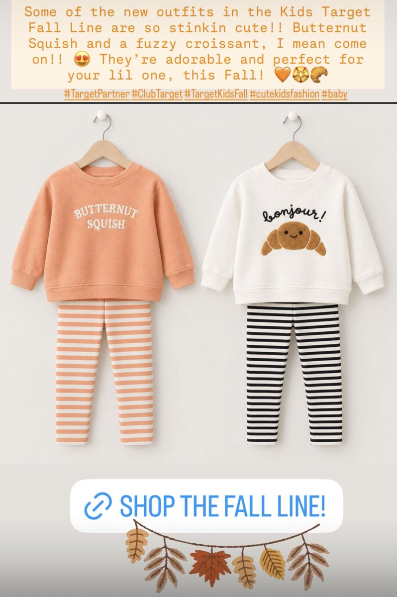TemporaryWaffle's tweet photo. #TargetPartner
Some of the new outfits in the Kids Target Fall Line are so stinkin cute!! Butternut Squish & a fuzzy croissant, I mean come on!! 😍 They’re adorable & perfect for your lil one! 🧡🏵️🥐
https://t.co/28Amq9TVI2
https://t.co/K6oolefThC
#ClubTarget #TargetKidsFall https://t.co/eWcC3WOaRP