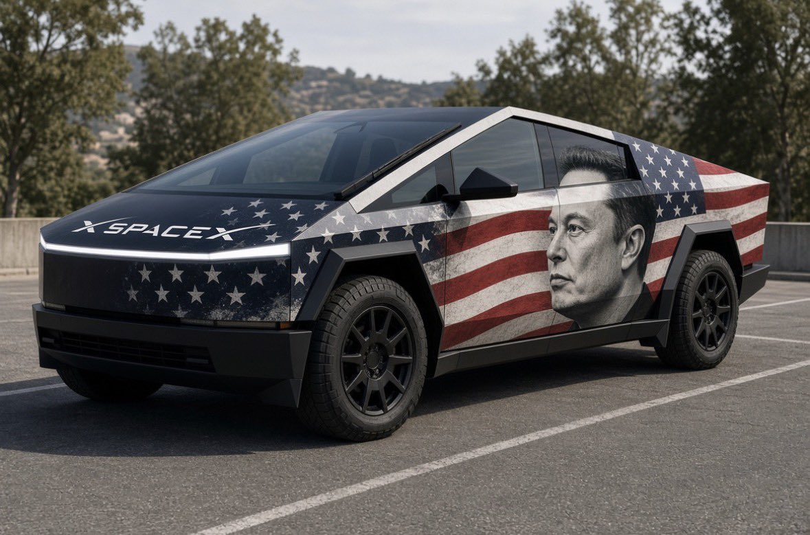 BionicMullet's tweet photo. Isn’t this a great looking Cybertruck? https://t.co/oqesqlN37E