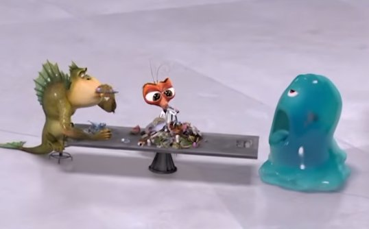 8BitBeeno's tweet photo. Unrelated to this art but the lore of monsters v aliens is so funny cause the government made an entire facility built to keep all these dangerous monsters to fight for them but all thats inside of it are like 3 dudes and a big bug (plus invisible man rip) https://t.co/N9le1KLr5Q