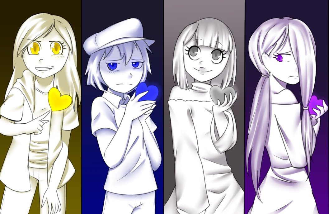 PigeonBraces's tweet photo. Sumner,Esther,Bonnie & Evening.
#glitchtale #utdr https://t.co/gxdYYFuisF
