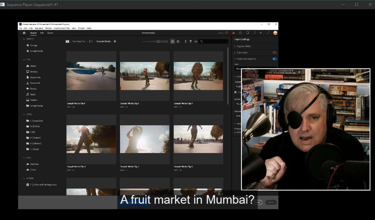 FilmLadd's tweet photo. FLAVE status: I'm asking Grok for fewer and fewer mods, and slowly getting lost more and more on the actual video editing...

Here I am complaining about the clutter in Adobe Premier's importer, in MY video editor. https://t.co/drCXKshjDy