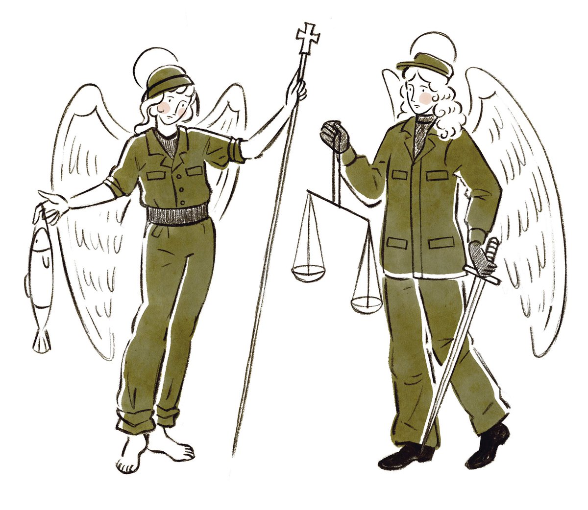 costumeloser's tweet photo. angels in camo https://t.co/5G2QXK0hpt