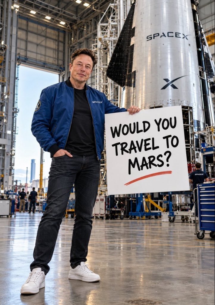 CEO0mtb's tweet photo. 🚀 Would you travel to Mars if you had the chance? 🔴🌌

🟢 A) Yes, absolutely! 
🔴 B) No, never! 
🟡 C) Maybe someday! https://t.co/ZXpkGIG4L1