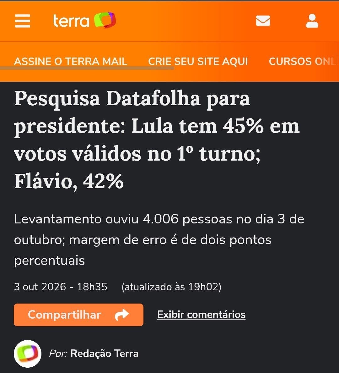 DanielM71481627's tweet photo. @_janoninho_fc Datafolha é muito confiável mesmo 🙃 https://t.co/hvIpYRORXm
