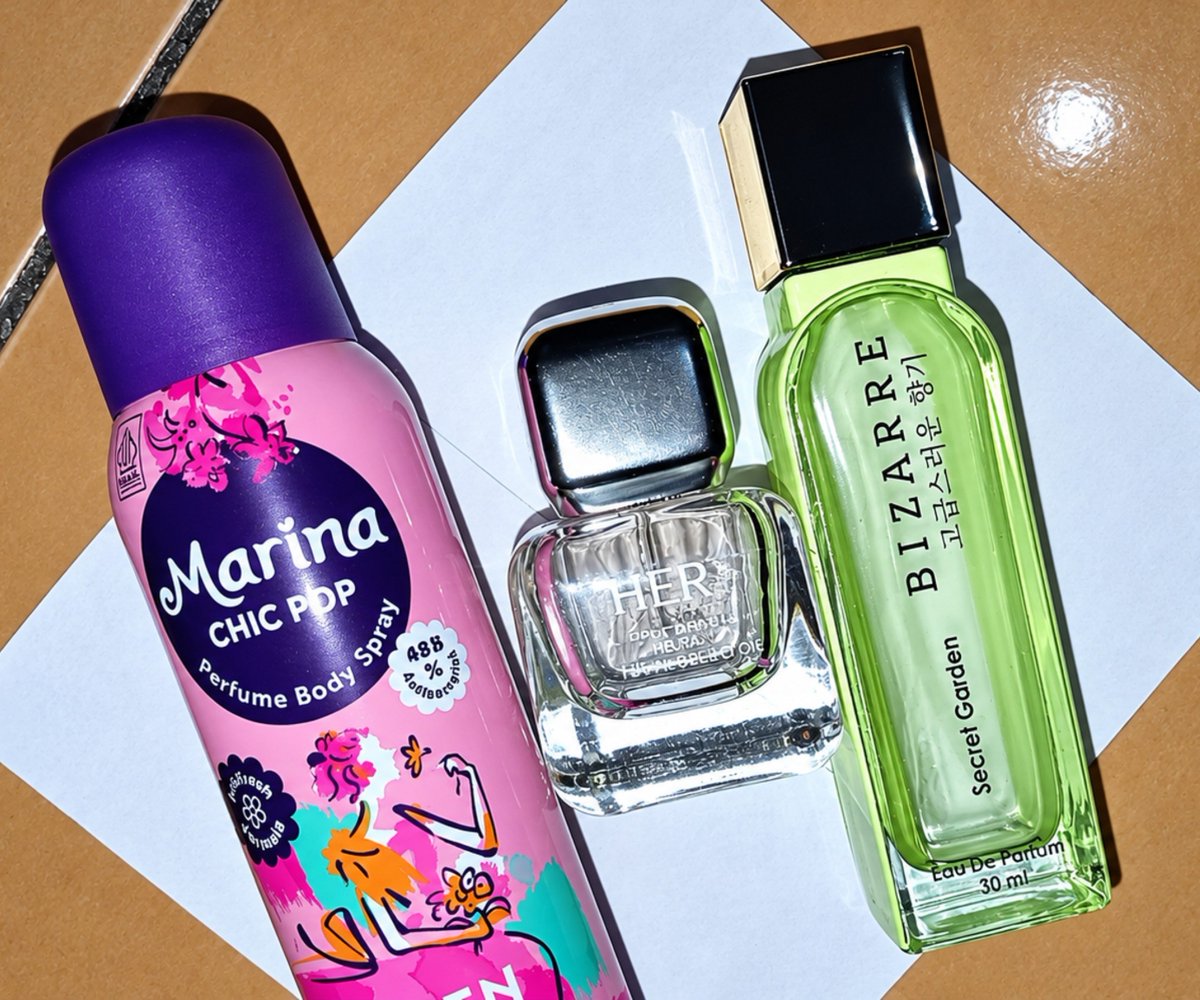 blubitesz's tweet photo. Combo wangi seharian yang nggak pernah gagal! ✨

​Dari yang segar buat daily routine sampai wangi yang fancy buat acara malam, semuanya komplit:

🌸 Marina Chic Pop Body Spray
💎 HER Eau de Parfum
🍃 BIZARRE Secret Garden EDP

​Wanginya tahan lama dan bikin auto percaya diri! https://t.co/Z8AIfjyeAE