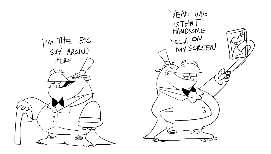 itscartoondavid's tweet photo. look out for the Big Guy around here. https://t.co/4IA0LZ7wFy