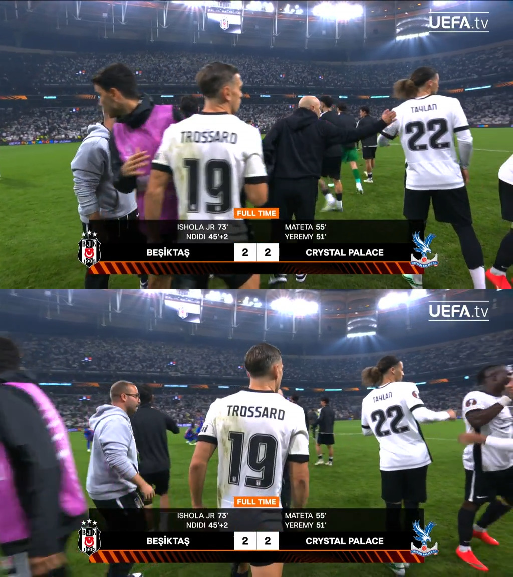 FCOneFootball's tweet photo. 🔚 FULLTIME 

🇹🇷 Besiktas 2-2 Crystal Palace 🏴󠁧󠁢󠁥󠁮󠁧󠁿

▪️ Beşiktaş secured a draw in a topsy-turvy contest versus Crystal Palace.

#UEL #BESCRY https://t.co/tMZ2g7W9Dn