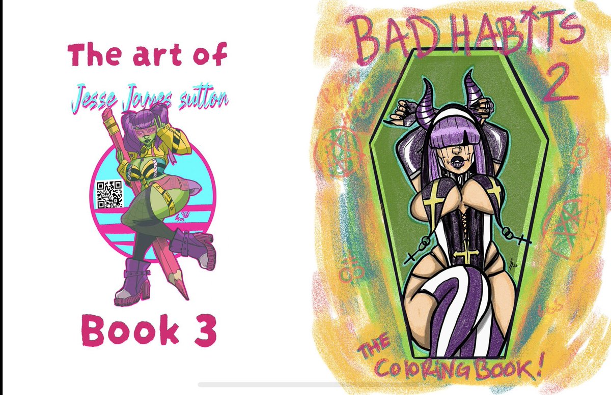 JJSuttonART's tweet photo. New art book for @OppaiCon69 this Saturday https://t.co/wO9wzRjBp7