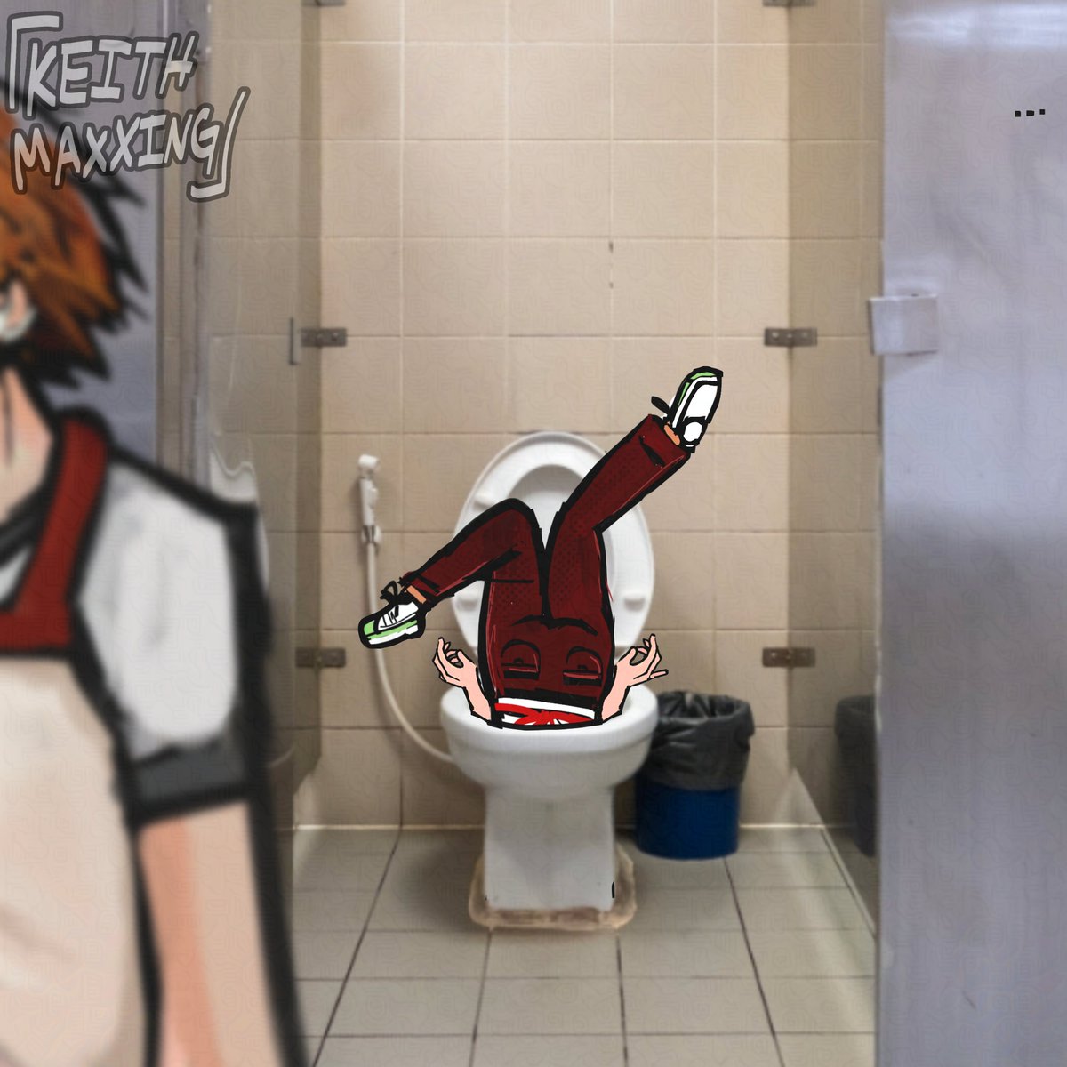 Keithmaxxing's tweet photo. Low quality shitpost of the month
— Chie's first (and last) day working at Junes 🕊🕊🕊 https://t.co/k5kTAq5ClP