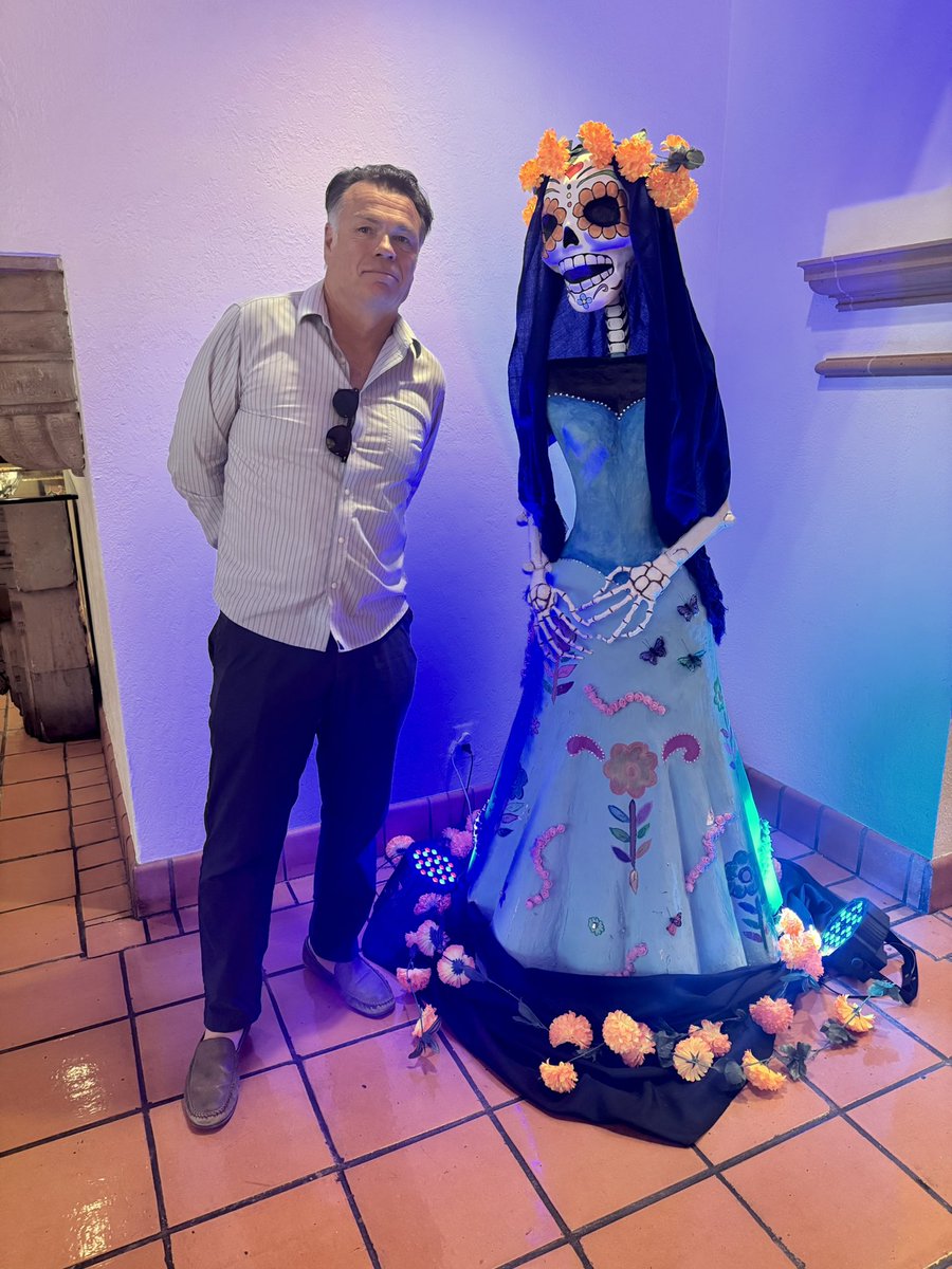 nmbernard's tweet photo. The Día de los Muertos pop up bar at the Omni La Mansiòn del Rio has this pillow as decor. It’s Jade and I want it! https://t.co/i5emQCy017