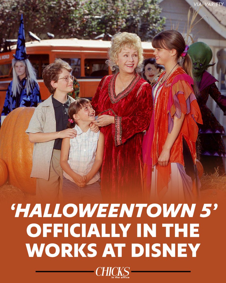ChicksInTheOff's tweet photo. ‘Halloweentown 5’ is finally happening after 20 years 🎃 https://t.co/tetssBtDik
