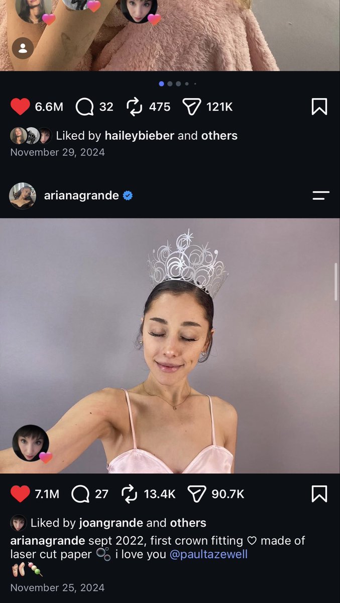 arisxsunshine's tweet photo. it’s stupid to compare likes plz but don’t get it twisted even with her comments locked and never-ending rem beauty/collab posts in-between she can still pull these numbers https://t.co/m09YZh8IZk