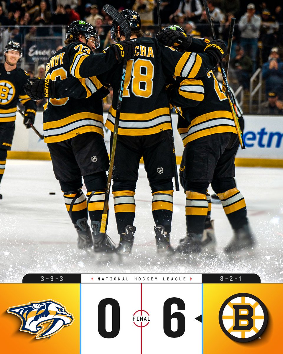 NHL's tweet photo. A SHUTOUT WIN FOR BOSTON! 🐻 https://t.co/luFbY9rz2x