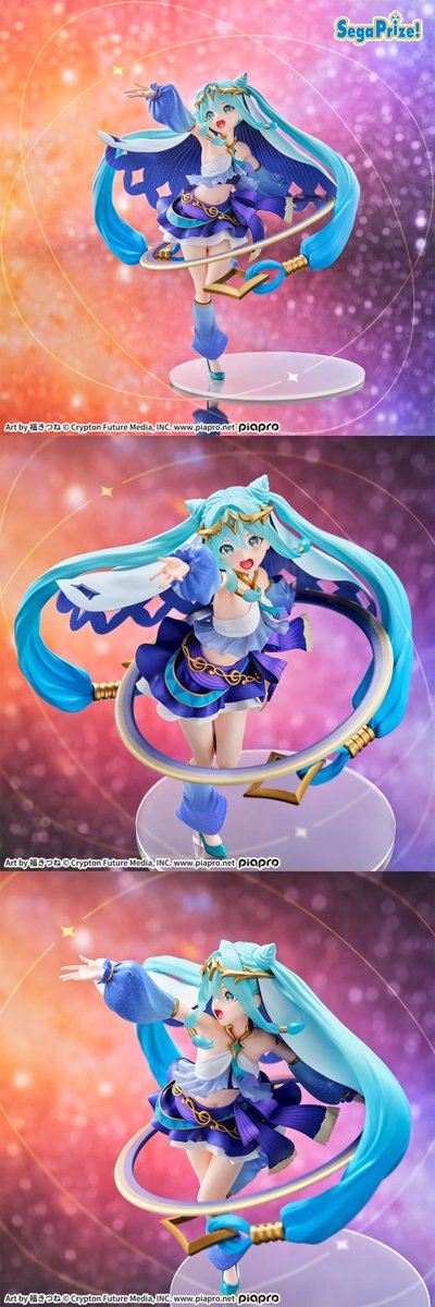 CCatcherApp's tweet photo. 🌌✨ 入荷案内 ✨🌌

／
本日⏰１０時～　　　
セガプライズ新景品入荷中➰‼️
＼

📌 初音ミクシリーズ FIGURIZMα “初音ミク”-Cosmic-（約26cm）

▼ゲームプレイはこちら
https://t.co/vVD81fRwXZ

#クラウドキャッチャー
#オンラインクレーンゲーム https://t.co/VoJJQNapZI