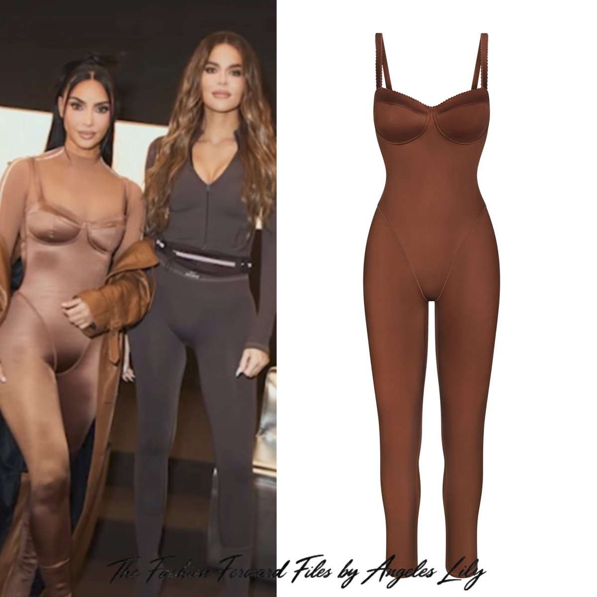FashFwrdFiles's tweet photo. Kim Kardashian wears a Nike x Skims Satin Shine Paneled 26" One Piece #kimkardashian #nikeskims #nike #skims #onepiece #satinshine #paneledonepiece #jumpsuit #athleisure #streetwear #activewear #workoutgear #kardashianstyle #thekardashians https://t.co/ZHjLY3k1fZ