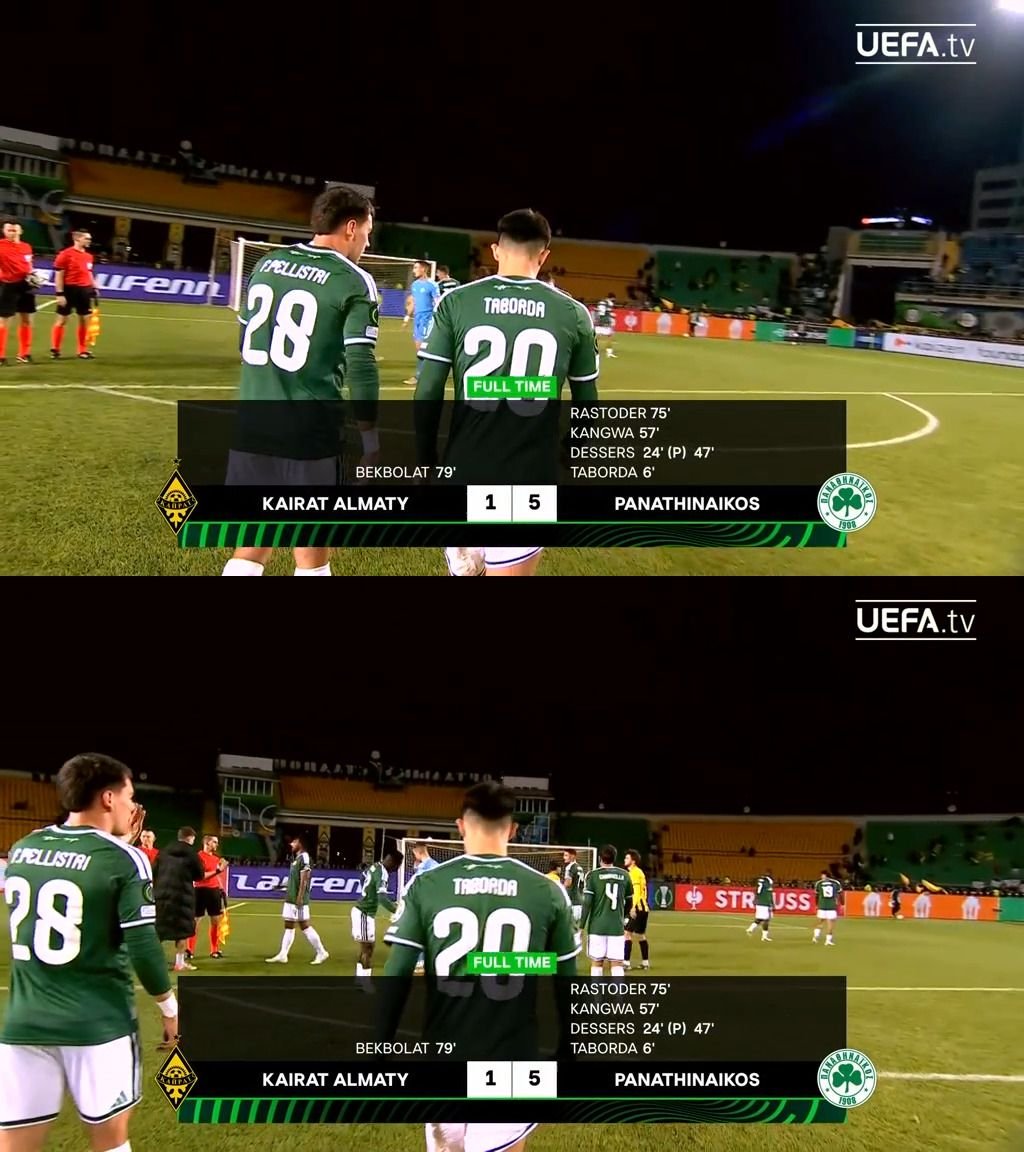 TheLokiLad's tweet photo. 🔚 FULLTIME

🇰🇿 Kairat 1-5 Panathinaikos 🇬🇷

▪️ Panathinaikos claim second victory, Dessers double, Kangwa stunner.

#UECL #KAIPAO https://t.co/M0MiSOYtlg