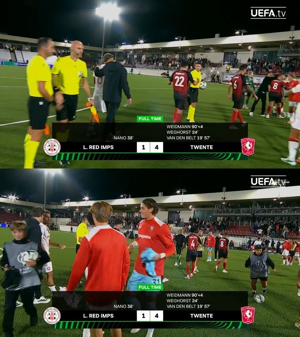 TheLokiLad's tweet photo. 🔚 FULLTIME 

🇬🇮 Lincoln Red Imps 1-4 Twente 🇳🇱

▪️ Thomas van den Belt's double helped Twente to an emphatic away win in Gibraltar.

#UECL #LINTWE https://t.co/CoYnnIitdg